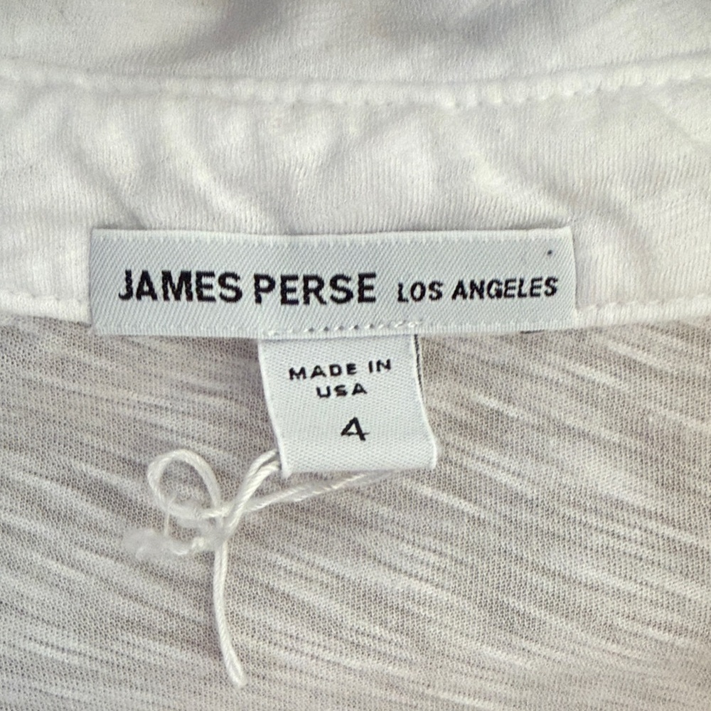 James Perse Classic White Top - Picture 2 of 4